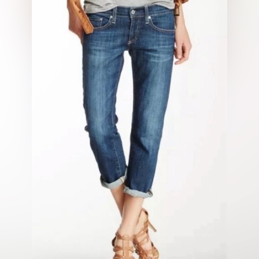 AG Adriano Goldschmied The Relaxed Straight Tomboy Crop Jeans